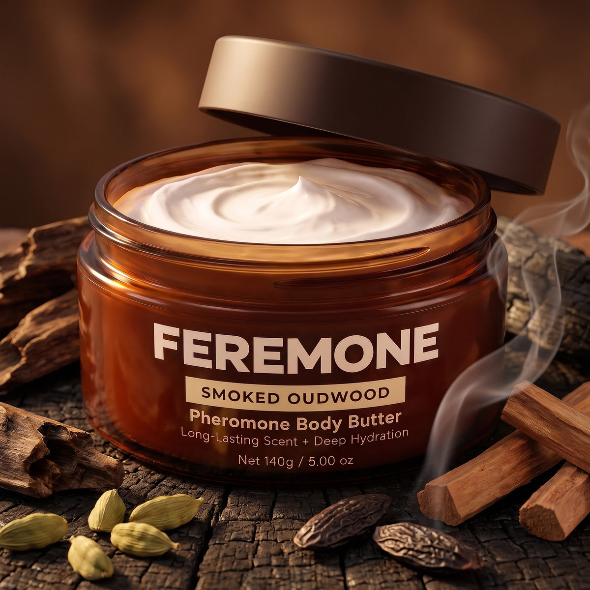 Smoked Oudwood Pheromone Body Butter