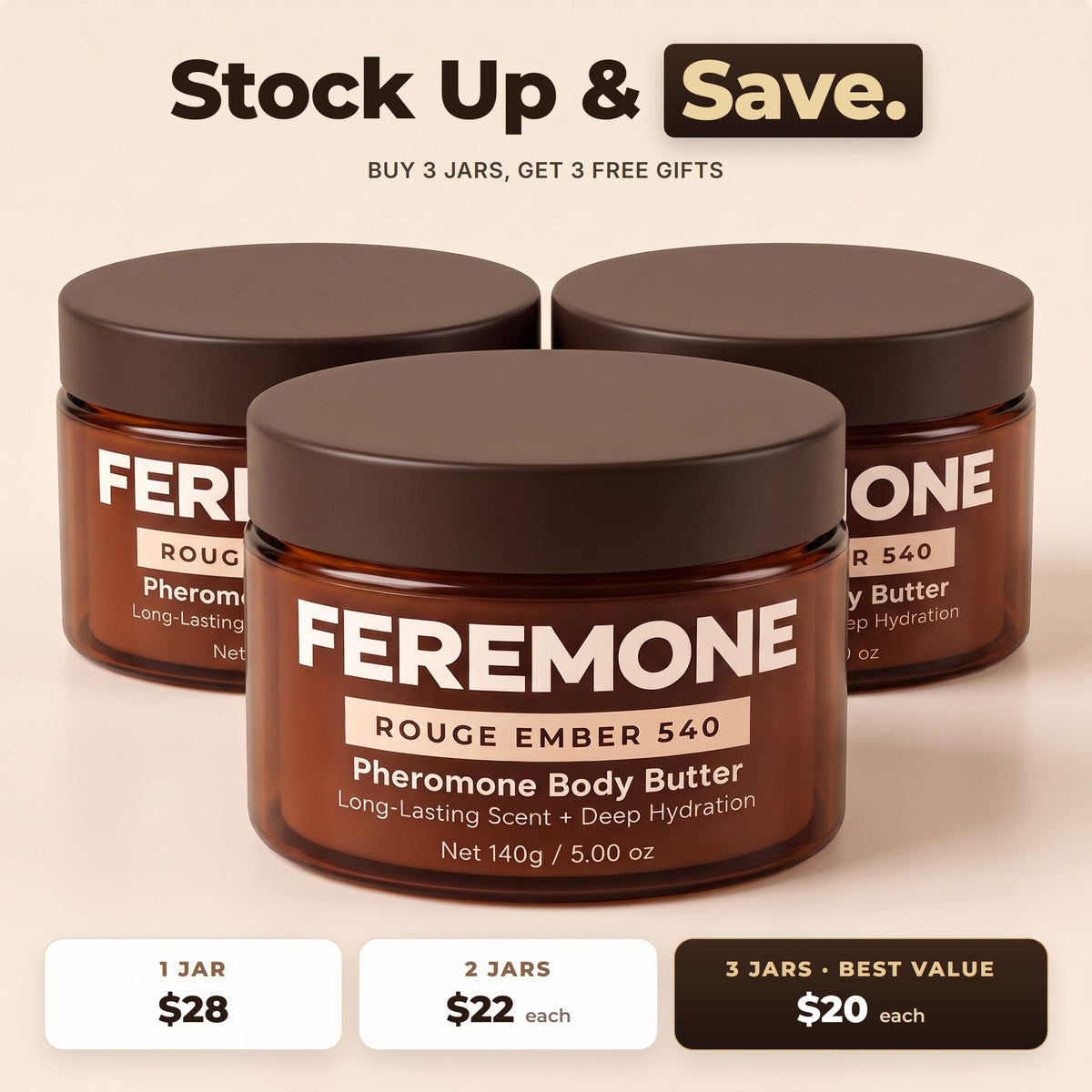 Rouge Ember 540 Pheromone Body Butter